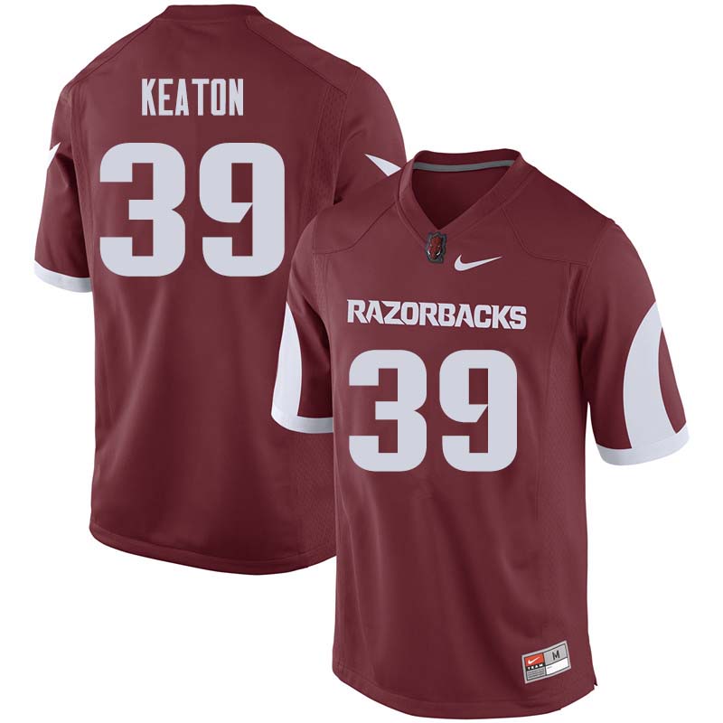Men #39 Byron Keaton Arkansas Razorback College Football Jerseys Sale-Cardinal - Click Image to Close